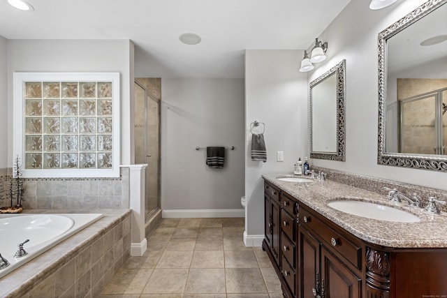 10 Granite Rd, New Milford, CT 06776 - full bath featuring a bath, baseboards, a stall shower, and a sink