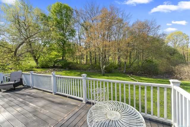 11 Knollwood Dr, Newtown, CT 06470 - deck with a yard