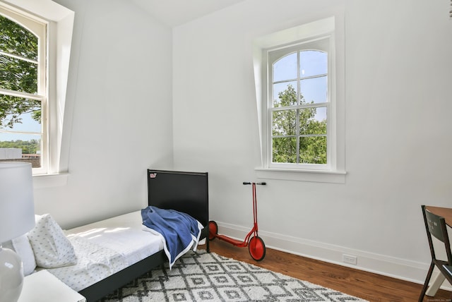 66 Seminary St, New Canaan, CT 06840 - bedroom with wood finished floors and baseboards