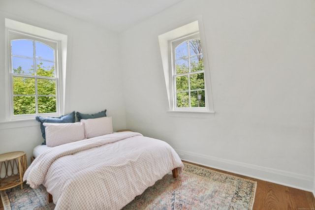 66 Seminary St, New Canaan, CT 06840 - bedroom with wood finished floors and baseboards