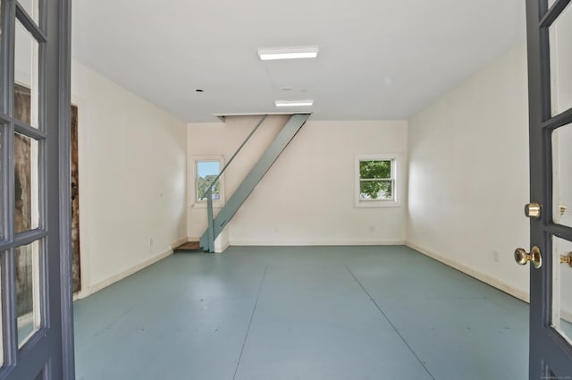 66 Seminary St, New Canaan, CT 06840 - garage with baseboards