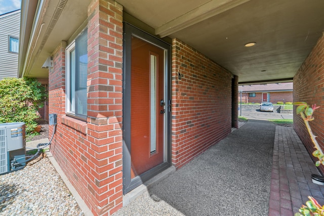 72 Montoya Dr Unit 72, Branford, CT 06405 - doorway to property with brick siding and cooling unit