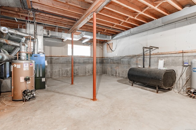 9 Stonehedge Way, Granby, CT 06060 - below grade area with water heater and heating fuel
