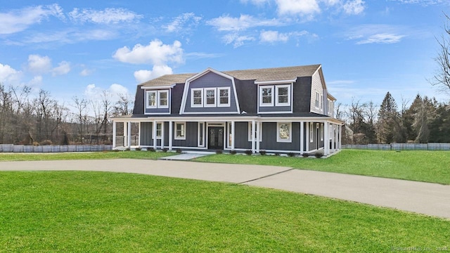 433 Belden Hill Rd, Wilton, CT 06897 - colonial inspired home featuring covered porch and a gambrel roof