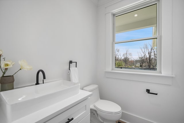 433 Belden Hill Rd, Wilton, CT 06897 - bathroom with toilet, plenty of natural light, and vanity