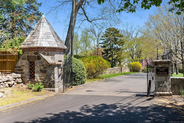 86 Wallacks Dr, Stamford, CT 06902 - view of street with a gate and curbs