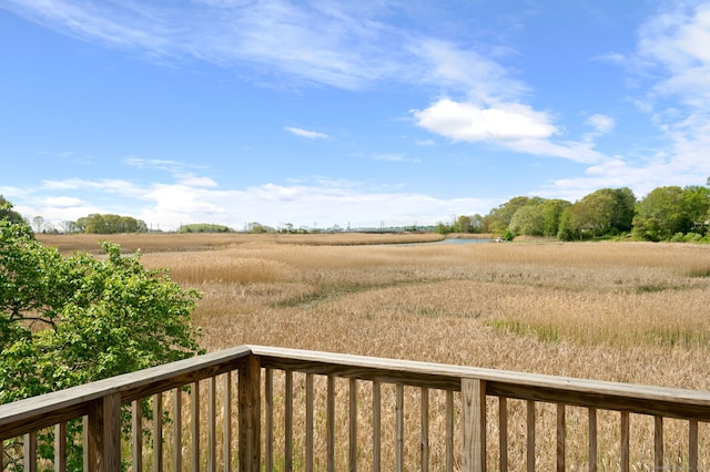 302 Ferry Rd, Old Lyme, CT 06371 - view of yard featuring a balcony and a view of rural / pastoral area