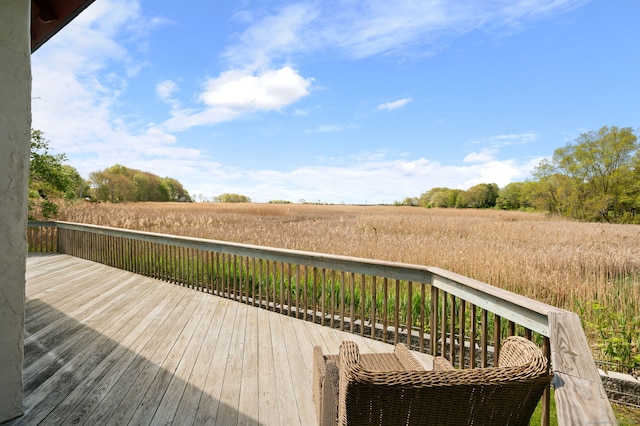 302 Ferry Rd, Old Lyme, CT 06371 - wooden terrace with a view of countryside