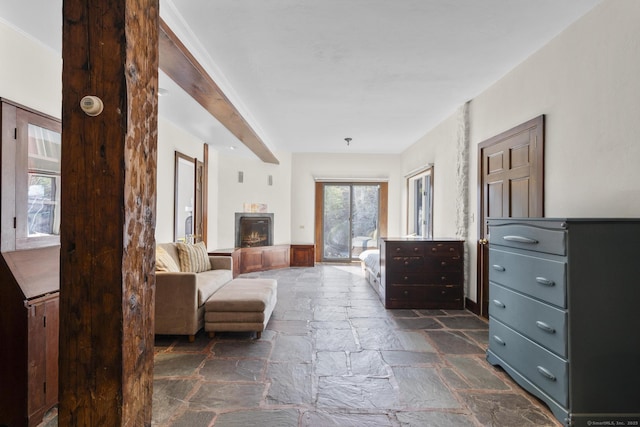 55-69 Sawmill Rd, Branford, CT 06405 - bedroom with stone tile flooring