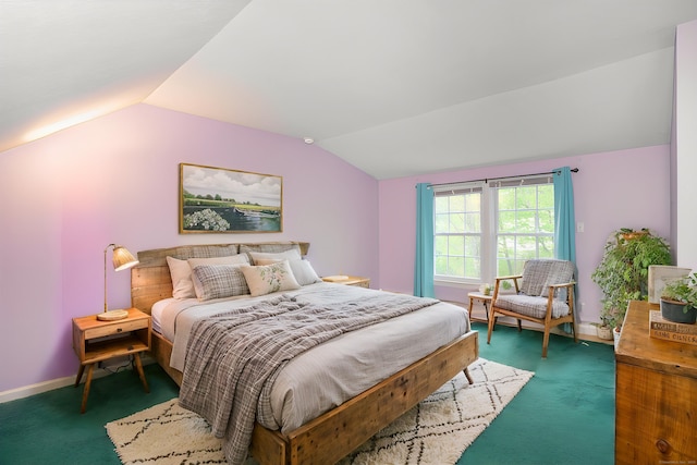 20 Fairview St, Simsbury, CT 06070 - bedroom with carpet flooring, vaulted ceiling, and baseboards