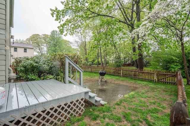 20 Fairview St, Simsbury, CT 06070 - view of yard with fence and a deck