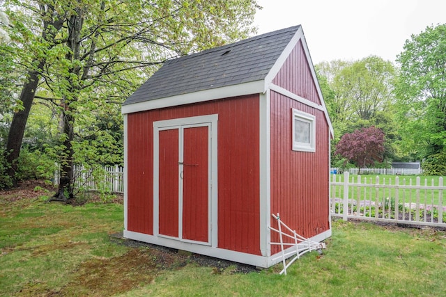 20 Fairview St, Simsbury, CT 06070 - view of shed featuring fence