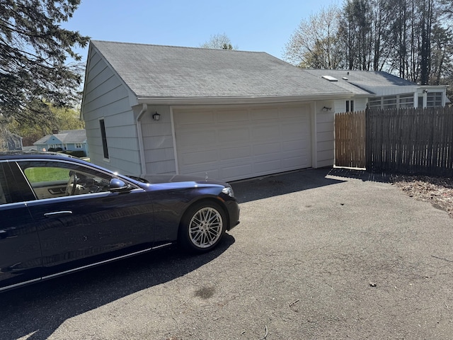 71 Schiller Rd, Fairfield, CT 06825 - detached garage featuring fence