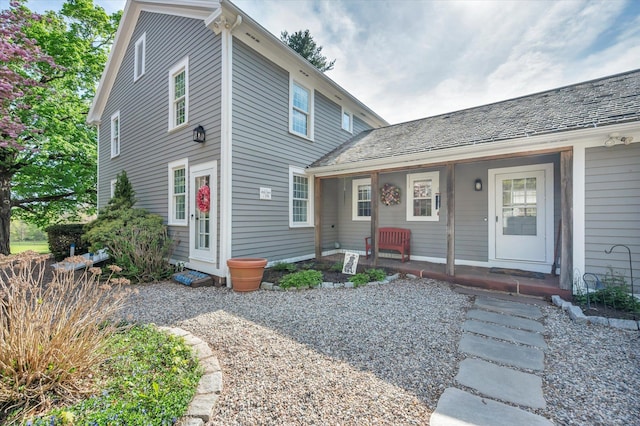 view of front of home with covered porch