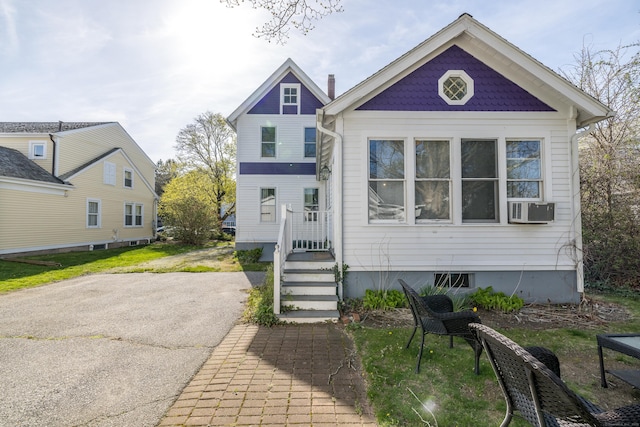 16 Pearl St, Groton, CT 06355 - view of front of home with cooling unit