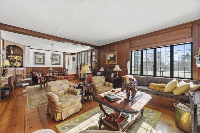 802 State Rd, Richmond, MA 01254 - living room featuring beamed ceiling, plenty of natural light, and hardwood / wood-style flooring