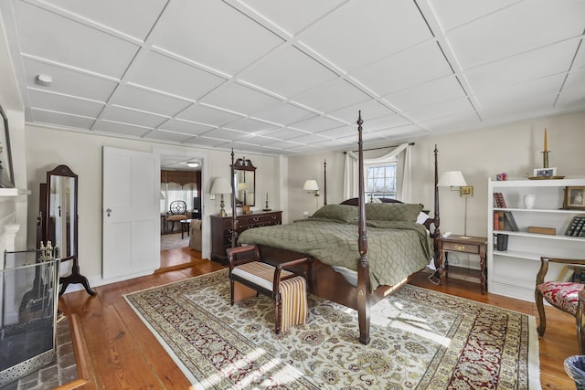 802 State Rd, Richmond, MA 01254 - bedroom featuring wood-type flooring and coffered ceiling