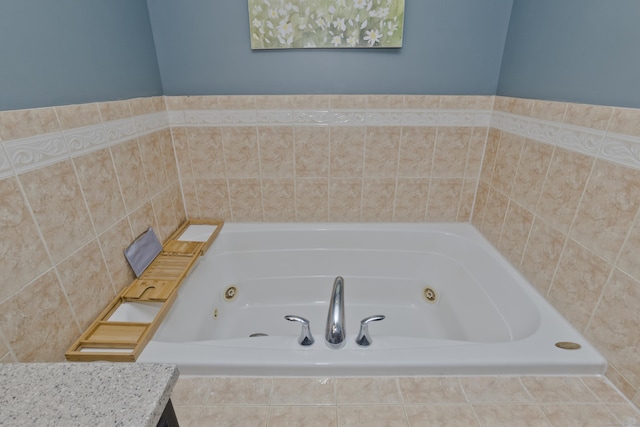 full bath with a jetted tub