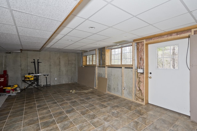 view of basement
