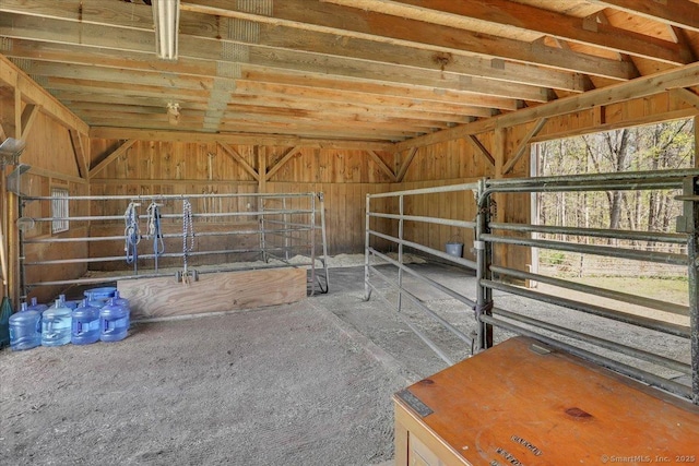 view of horse barn