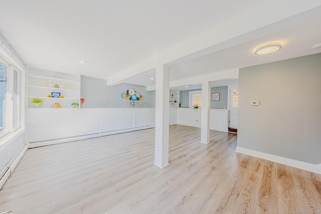 106 Lorraine Ter, Middletown, CT 06457 - interior space featuring baseboard heating, baseboards, and wood finished floors