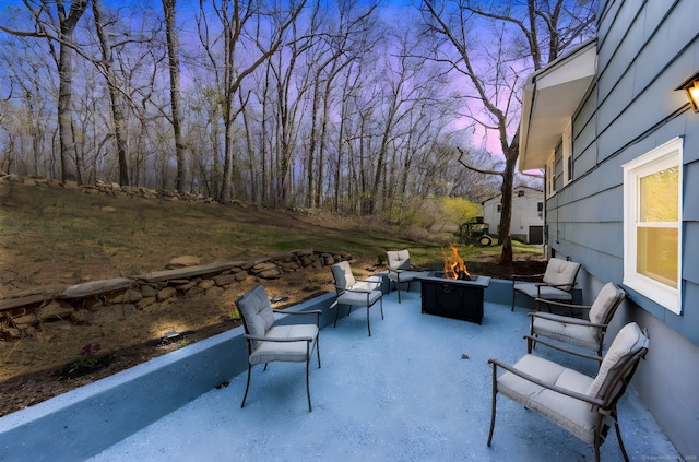 106 Lorraine Ter, Middletown, CT 06457 - view of patio / terrace with an outdoor fire pit