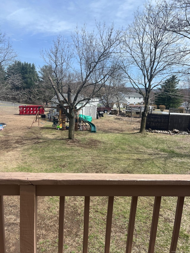 41 Hoffman Rd, Ellington, CT 06029 - view of yard with fence and a playground