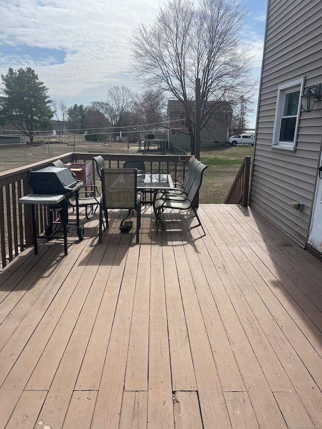 41 Hoffman Rd, Ellington, CT 06029 - wooden deck with outdoor dining area