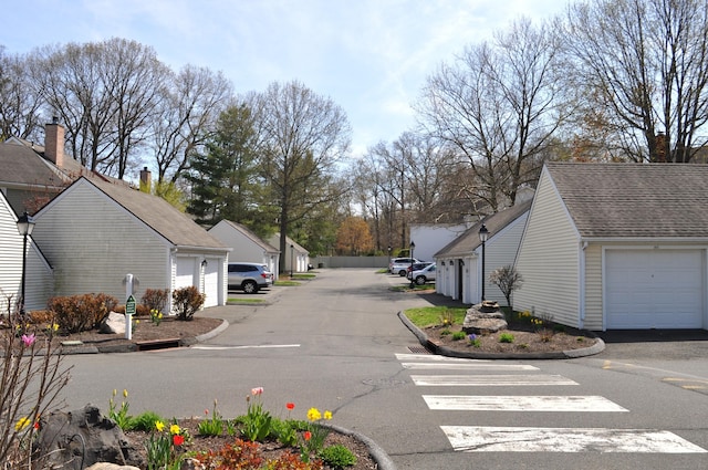 1 E Hayestown Rd Unit 142, Danbury, CT 06811 - view of road with a residential view, community garages, and curbs