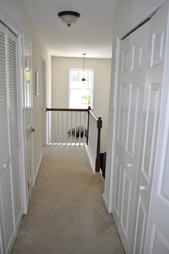 1 E Hayestown Rd Unit 142, Danbury, CT 06811 - corridor with an upstairs landing and light carpet