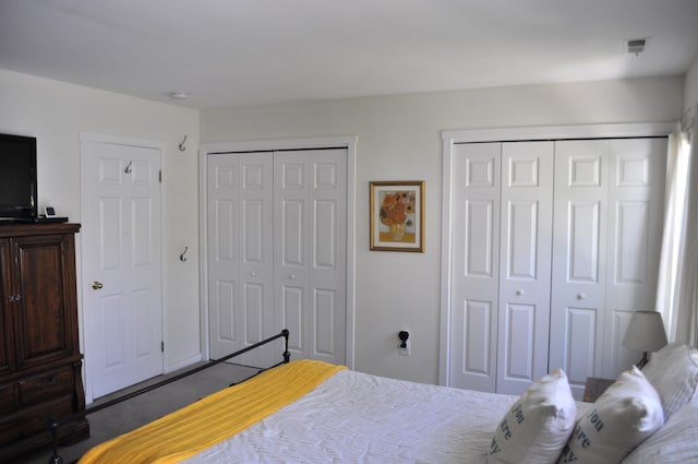 1 E Hayestown Rd Unit 142, Danbury, CT 06811 - bedroom featuring multiple closets and visible vents