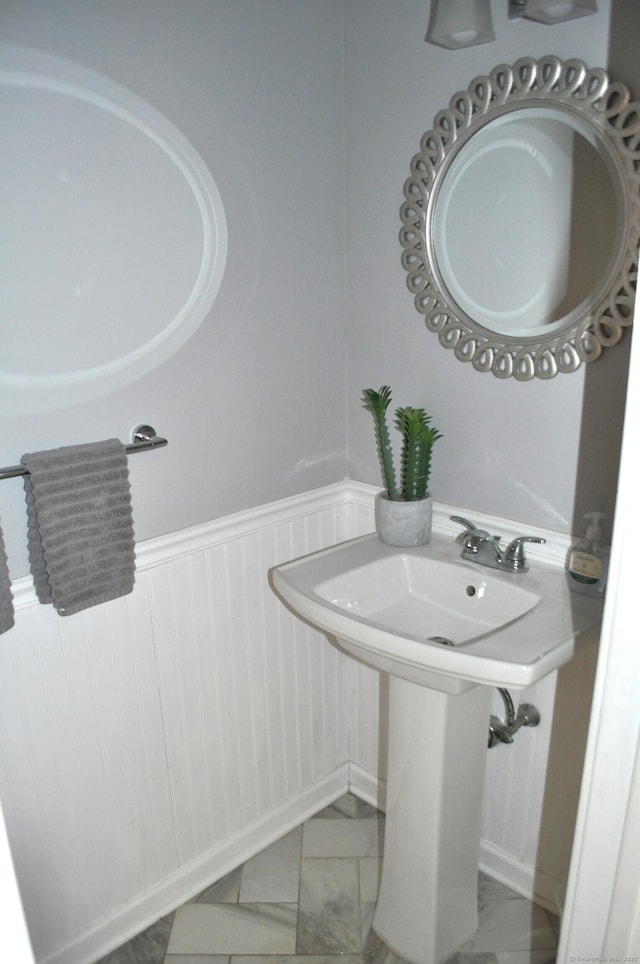 1 E Hayestown Rd Unit 142, Danbury, CT 06811 - bathroom with a sink and marble finish floor