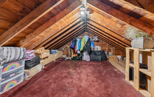 view of attic