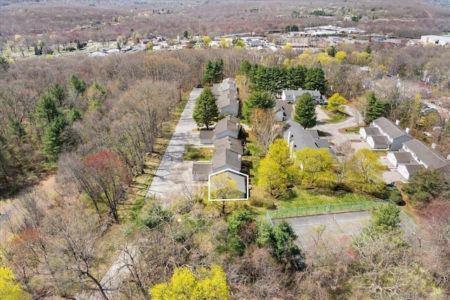drone / aerial view with a residential view