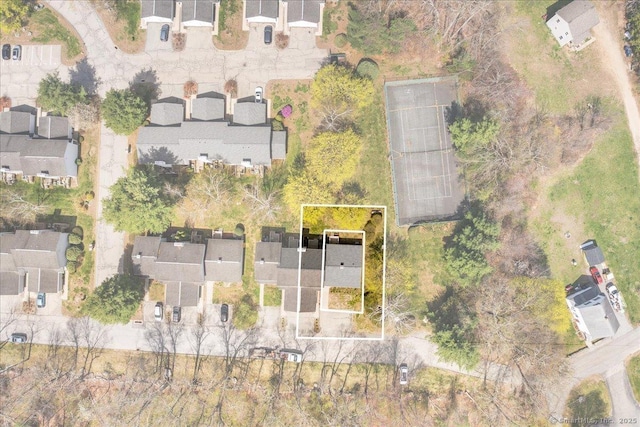 aerial view featuring a residential view
