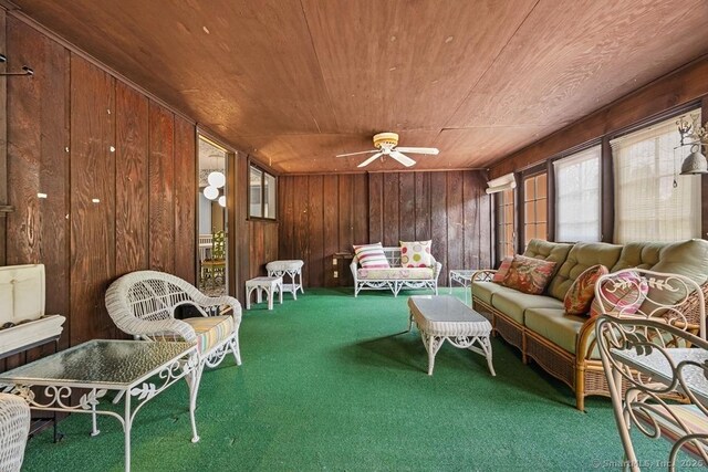 view of sunroom