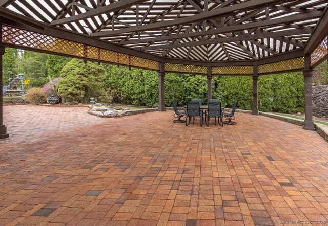 view of patio / terrace featuring outdoor dining space