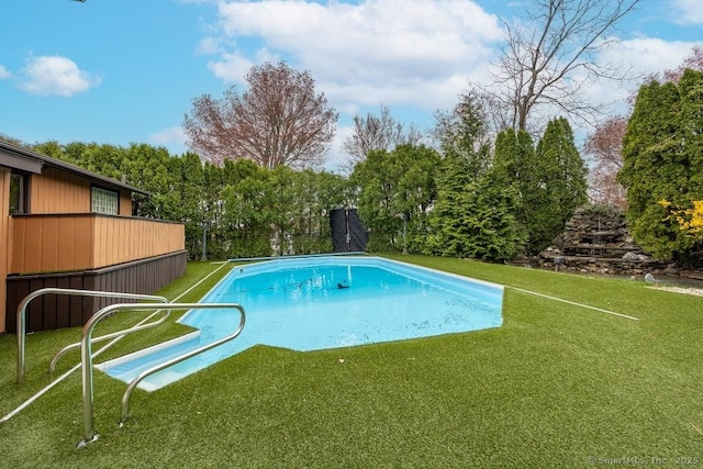 167 Arline Dr, Waterbury, CT 06705 - view of pool featuring view of wooded area