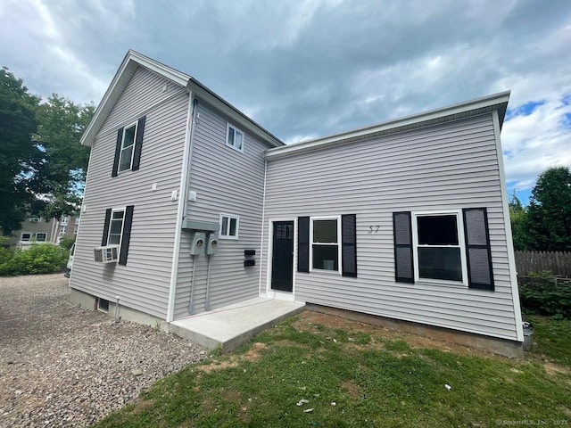 57 Erwin Pl, New Britain, CT 06051 - back of property with cooling unit