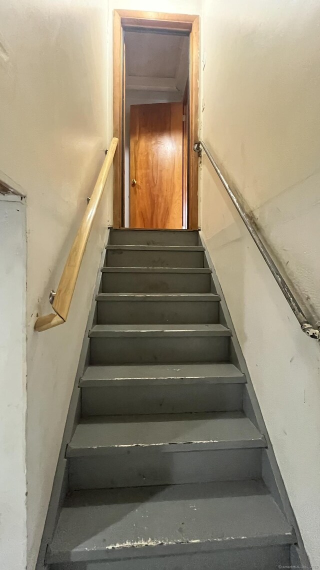 view of stairway