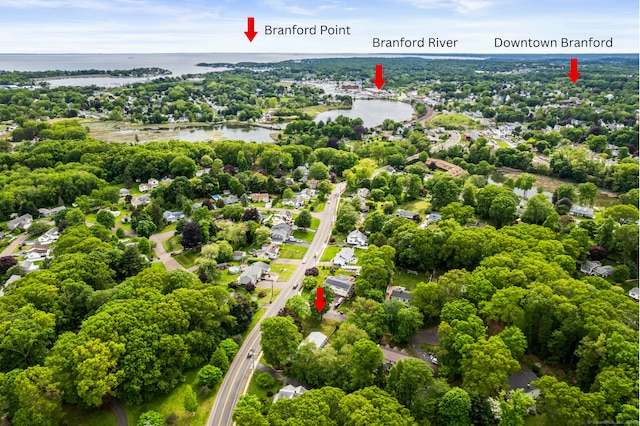 52 Pine Orchard Rd, Branford, CT 06405 - aerial view of a large body of water