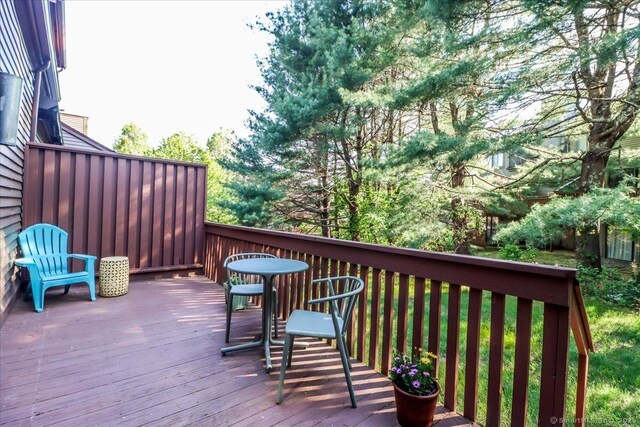 61 Wickhams Fancy Unit 61, Canton, CT 06019 - view of wooden terrace