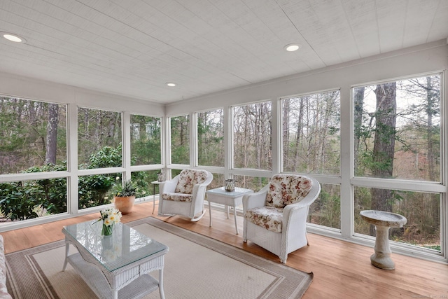 view of sunroom / solarium