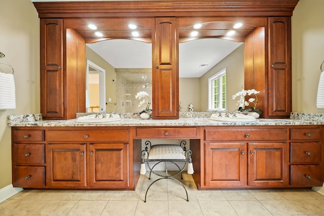 420 Winding Rdg, Southington, CT 06489 - bathroom with tile patterned flooring and double vanity
