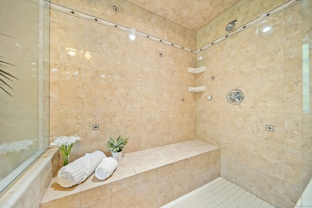 420 Winding Rdg, Southington, CT 06489 - full bathroom with a tile shower and tile patterned flooring