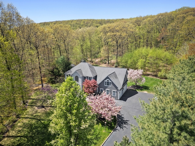 420 Winding Rdg, Southington, CT 06489 - view from above of property with a forest