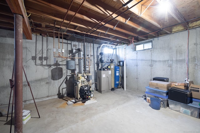 114 Cobbler Ln, Southbury, CT 06488 - below grade area with a heating unit