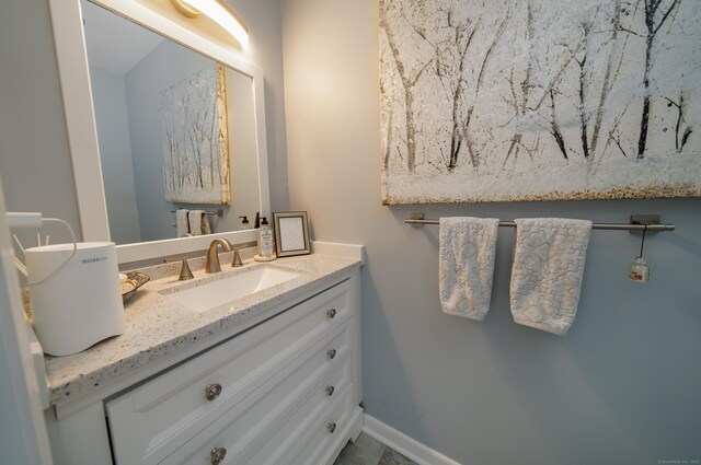 22 Harbour Vlg Unit A, Branford, CT 06405 - bathroom featuring vanity and baseboards