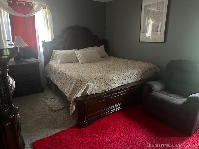 bedroom with carpet floors