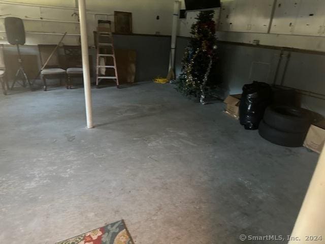 view of basement